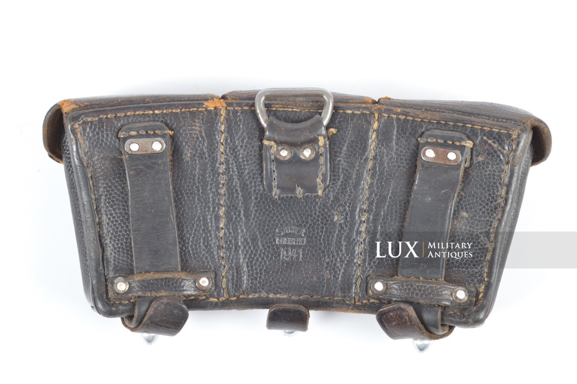 Early-war Kriegsmarine k98 ammo pouch, named, « 1941 » - photo 8