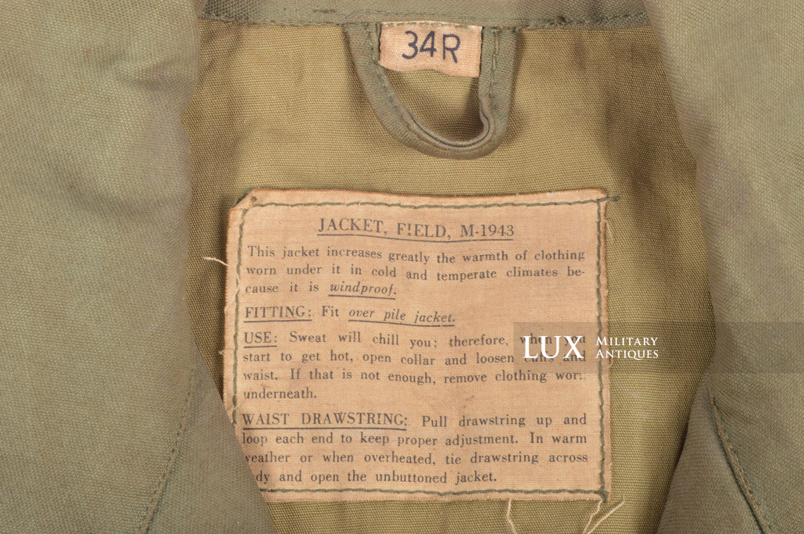 Veste US Field Jacket M43, 1er modèle - photo 9