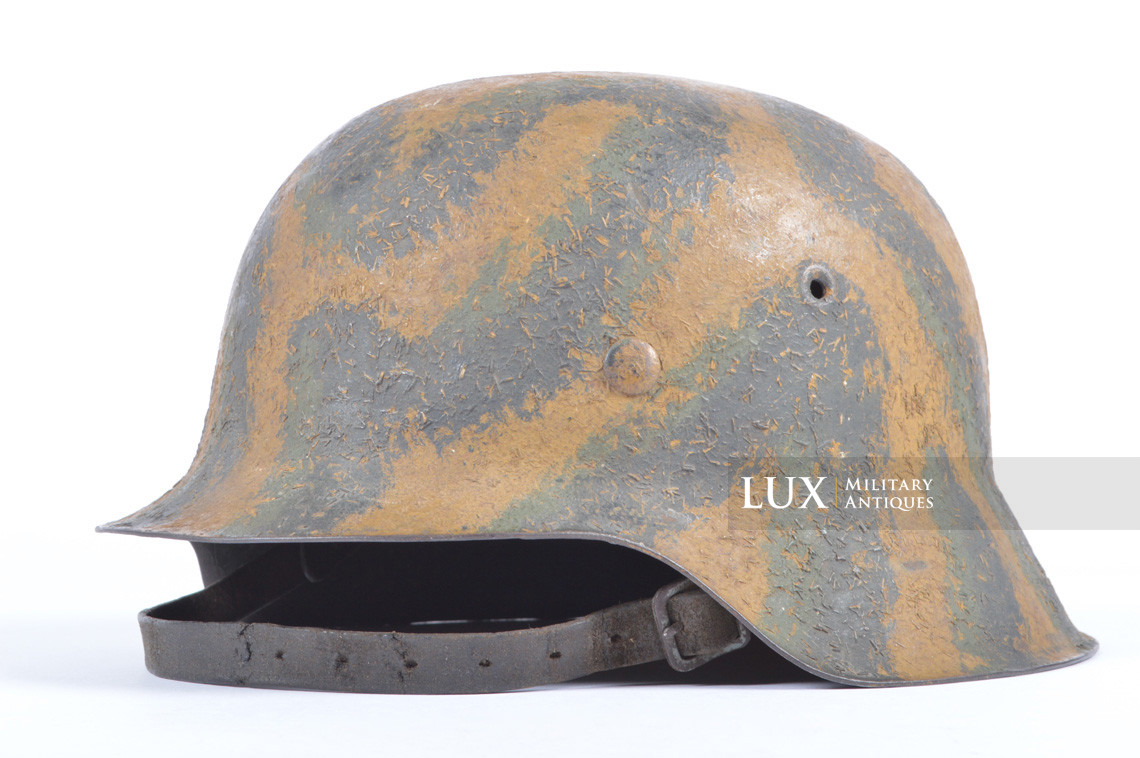 M42 three-tone sawdust textured camouflage combat helmet, « Tiger Stripe » - photo 7