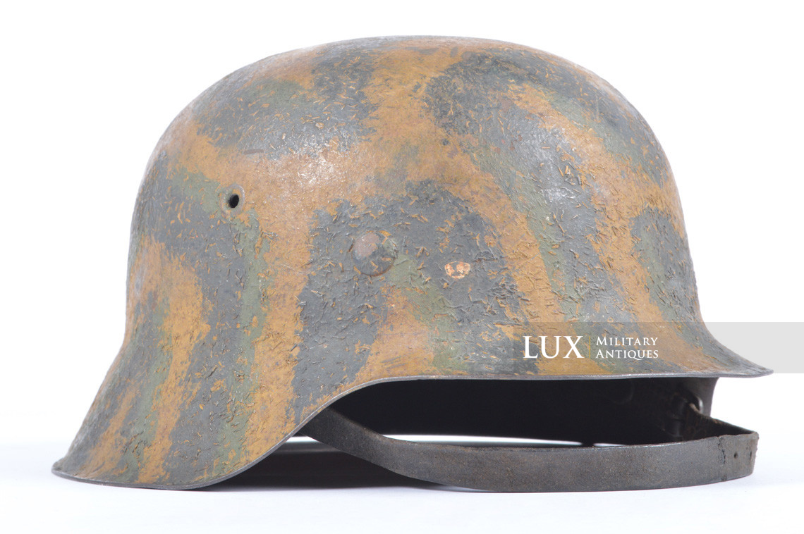 M42 three-tone sawdust textured camouflage combat helmet, « Tiger Stripe » - photo 9