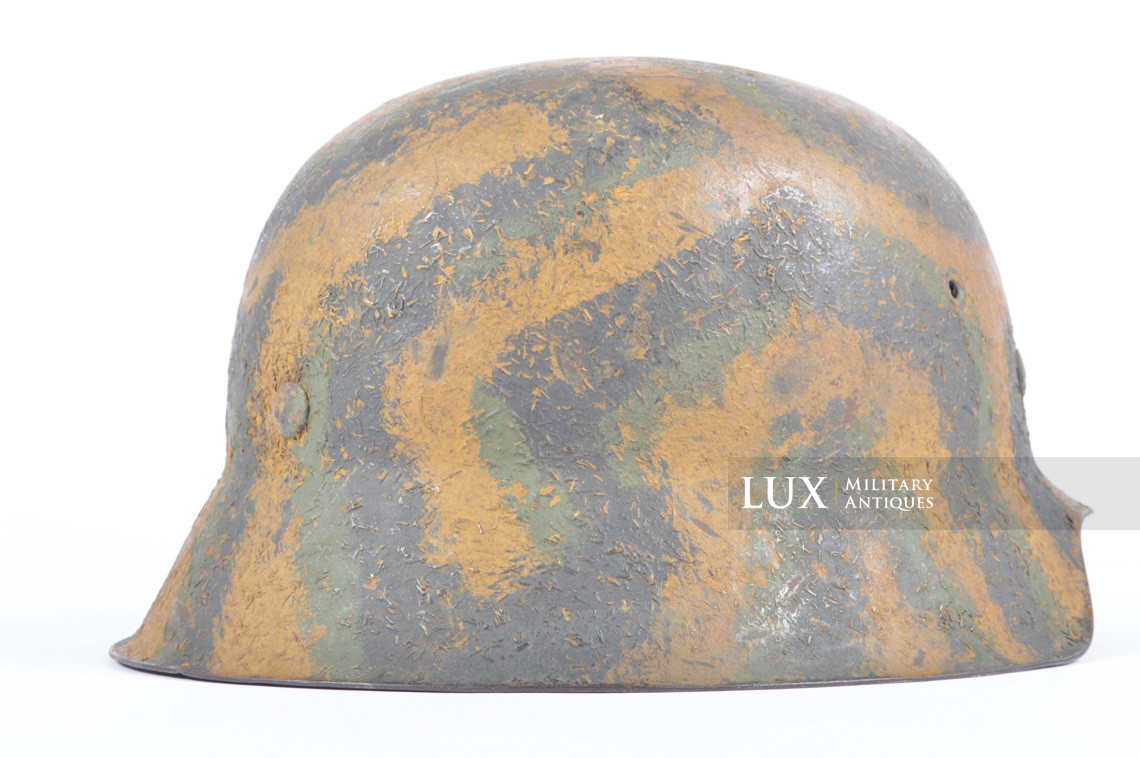 M42 three-tone sawdust textured camouflage combat helmet, « Tiger Stripe » - photo 11