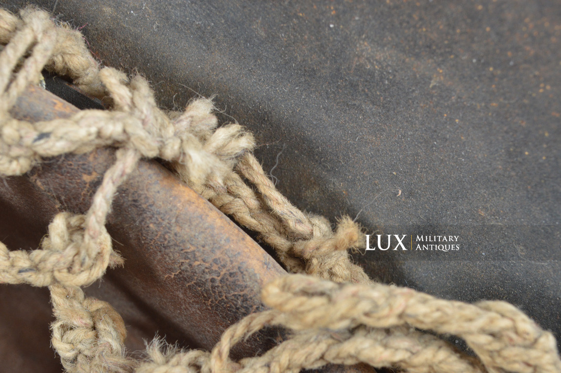 Casque allemand M40 Heer texturé camouflé trois tons avec filet, nominatif « Lobstein » - photo 86