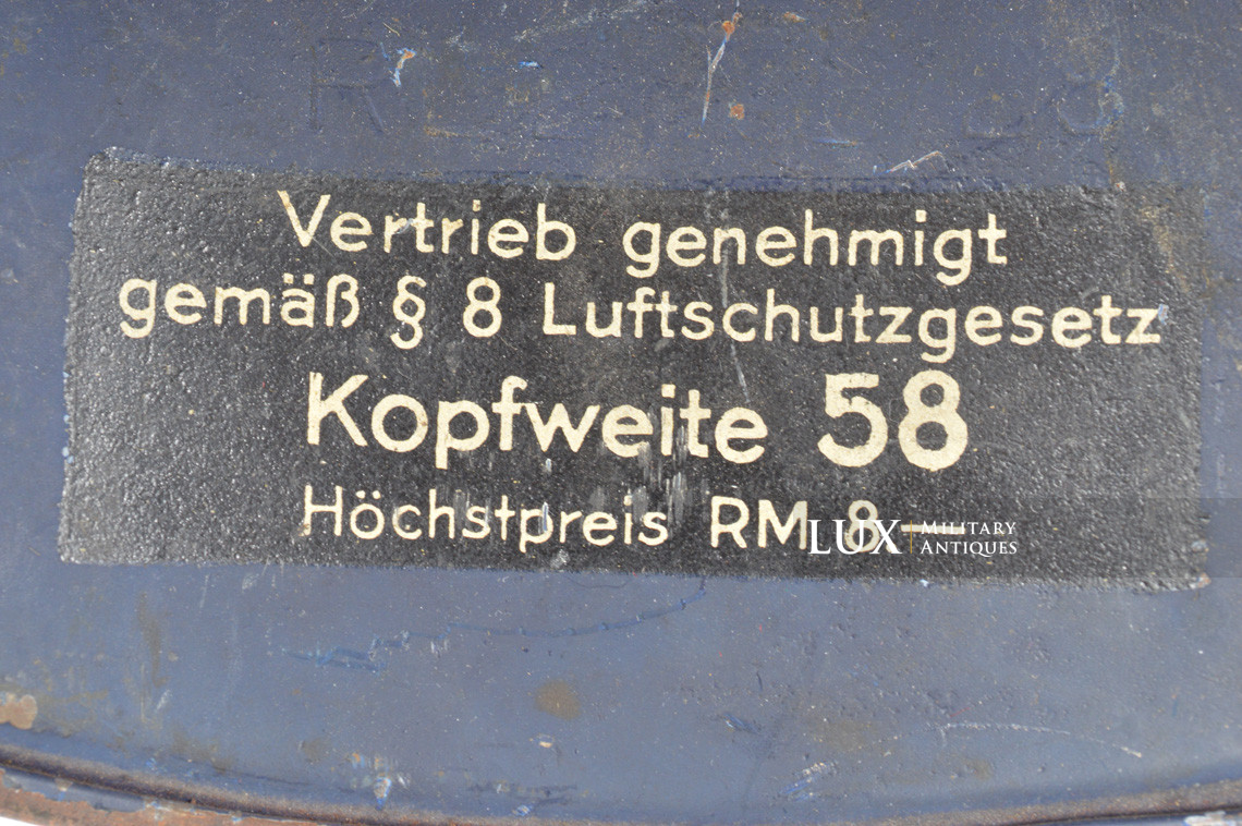 Luftschutz gladiator helmet, « untouched/as found » - photo 26