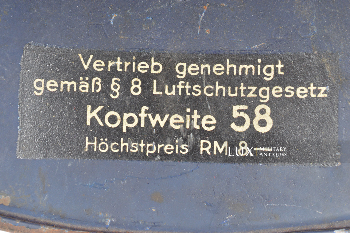 Luftschutz gladiator helmet, « untouched/as found » - photo 26