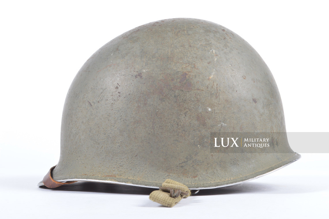 Rare USM1 2nd Infantry Division Chaplain's combat helmet, « Indian Head » - photo 15