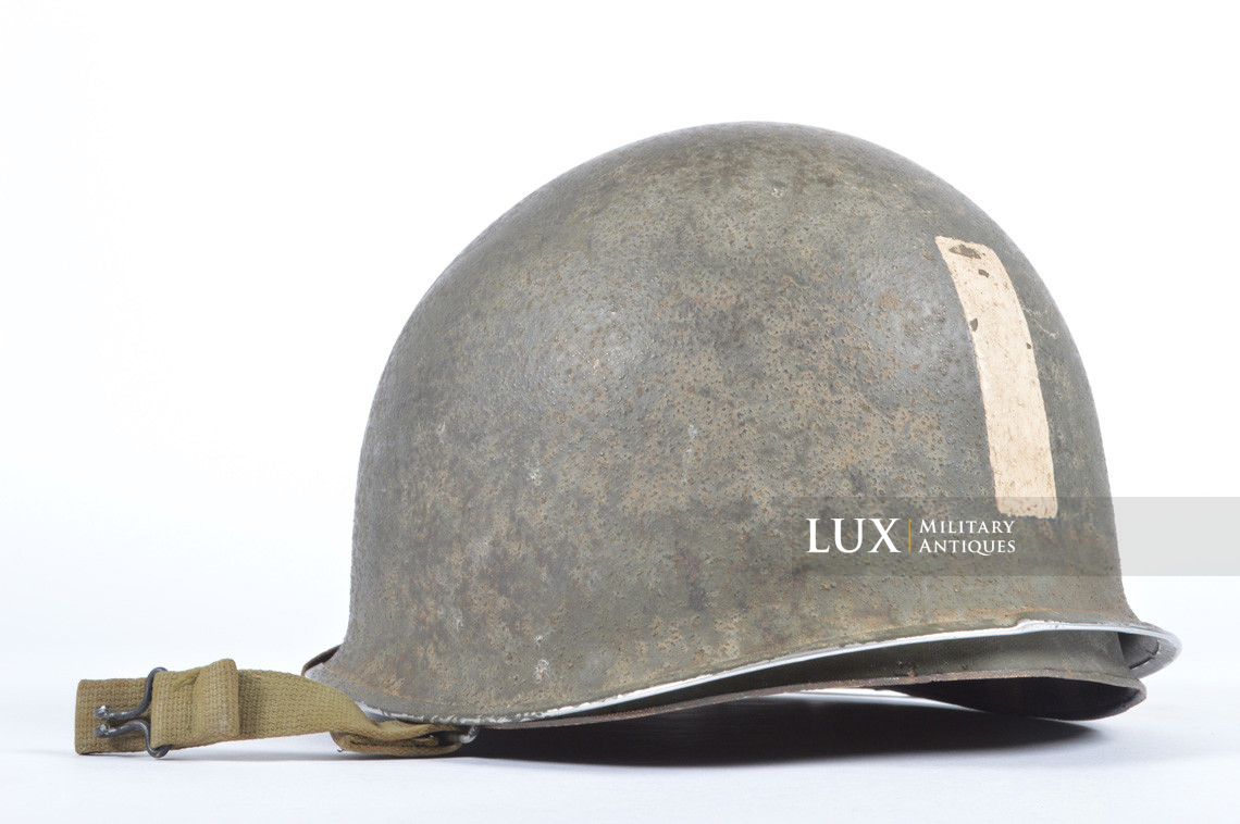 USM1 7th Corps Captain's combat helmet, « Follow Me / ETO Stripe » - photo 13