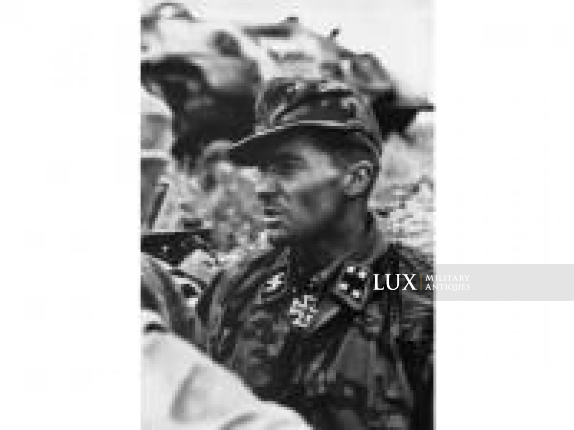 Waffen-SS issued M42 camouflage field cap - photo 7