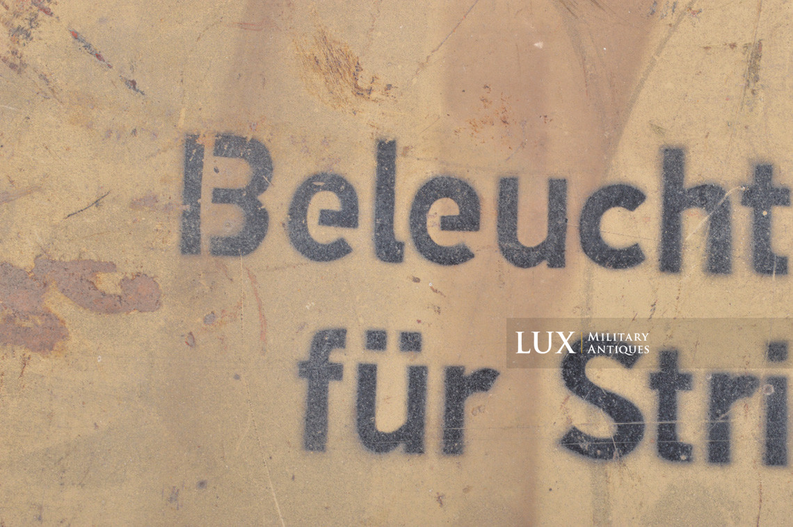 German late-war special issue blackout reading light storage case, « etl » - photo 8