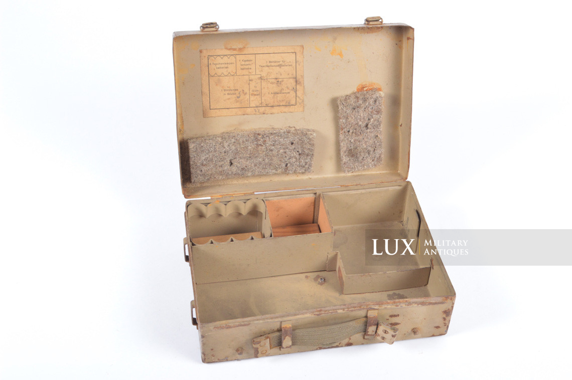 German late-war special issue blackout reading light storage case, « etl » - photo 15