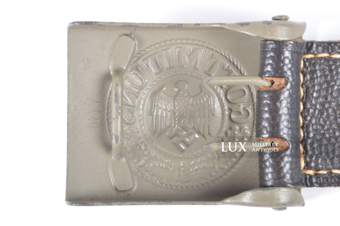 Rare Heer green painted combat buckle, « MATHIAS SALCHER & SÖHNE 1940 » - photo 11