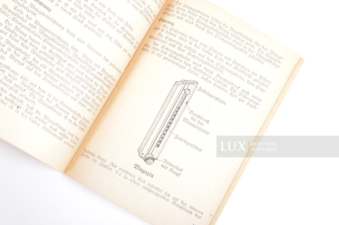 German P08 weapons training booklet, « die pistole 08 » - photo 10
