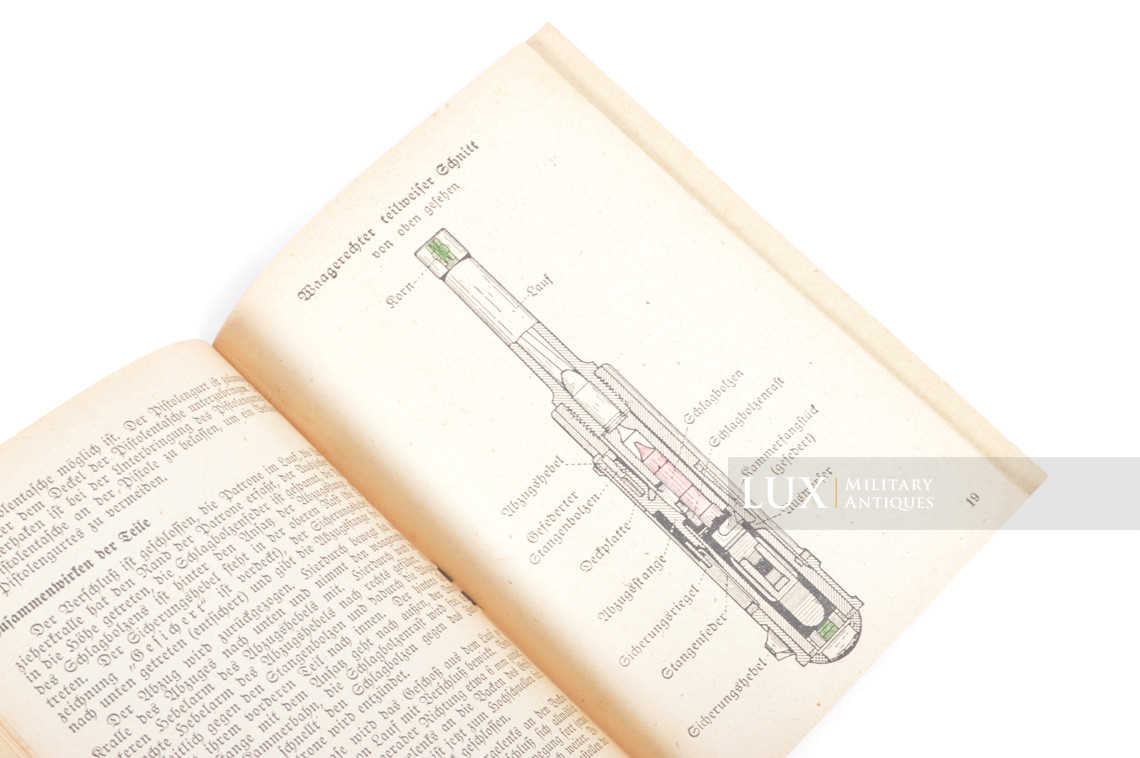 German P08 weapons training booklet, « die pistole 08 » - photo 11