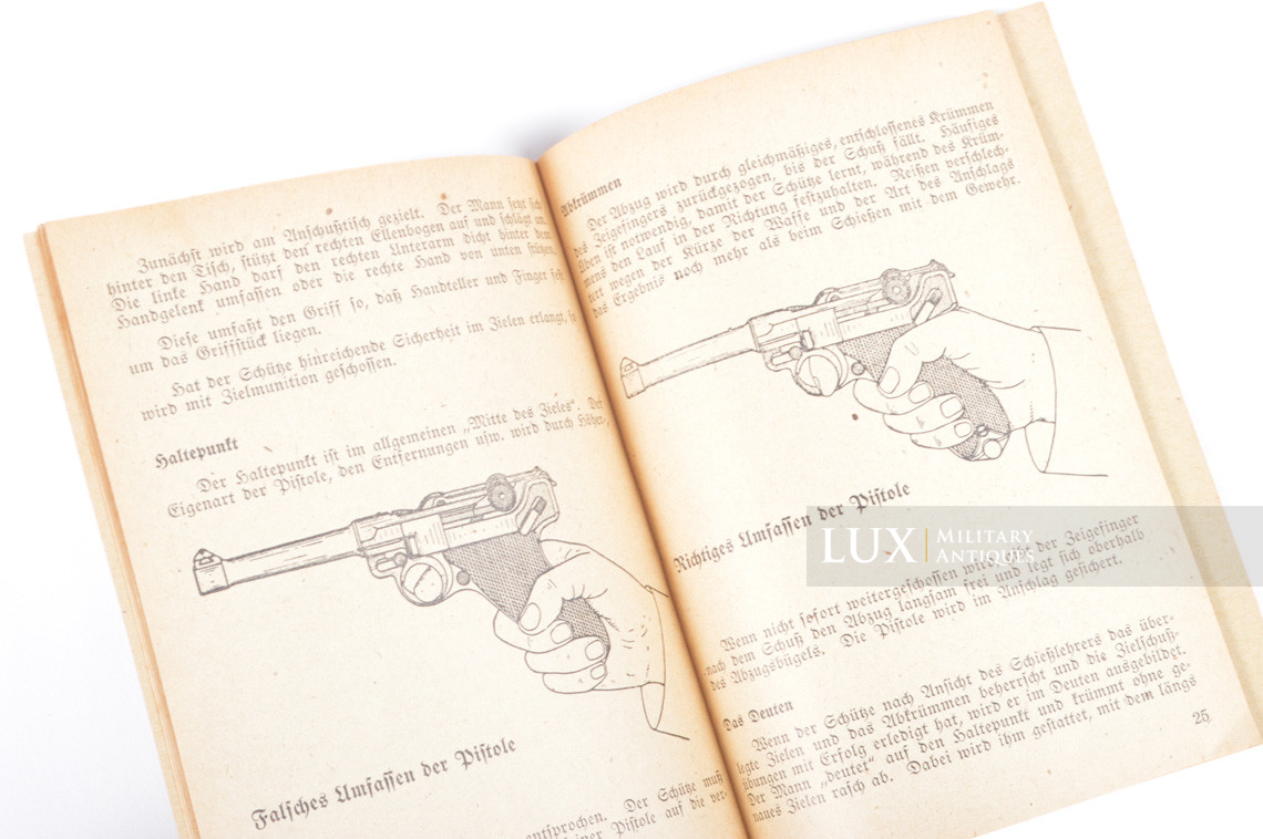 German P08 weapons training booklet, « die pistole 08 » - photo 12