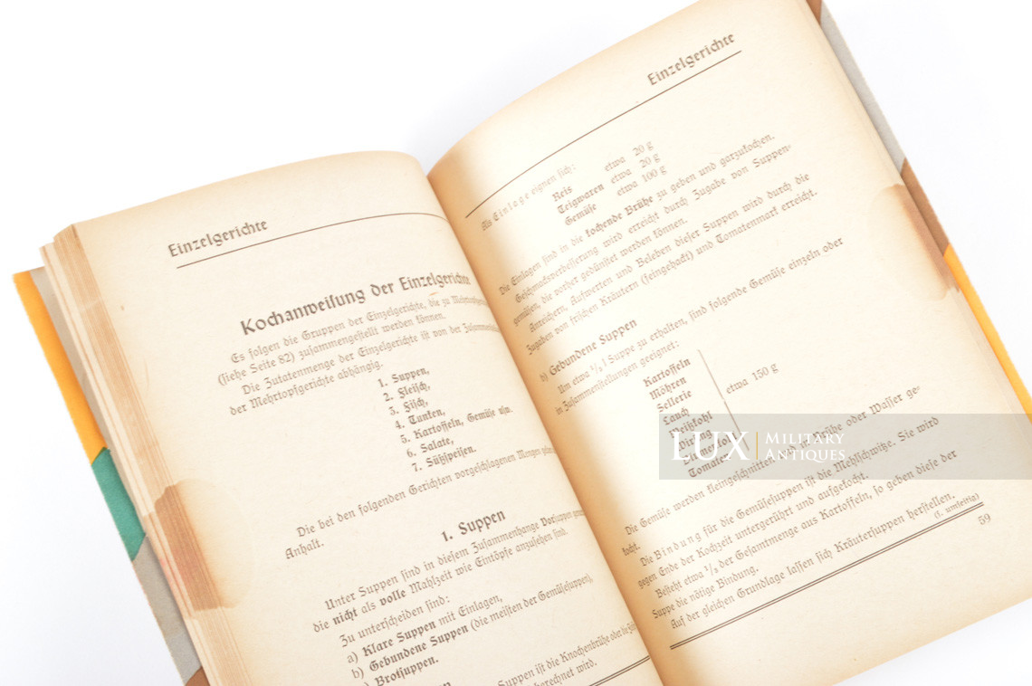 German field kitchen booklet, « Die Feldküchengerichte » - photo 10