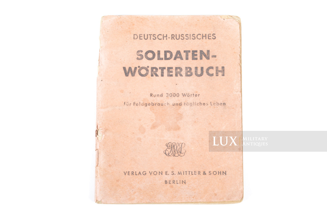 Dictionnaire de poche Wehrmacht, « Allemand-Russe » - photo 4