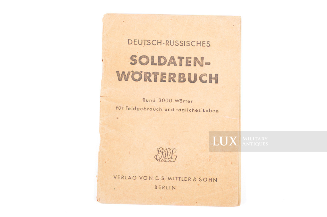 Dictionnaire de poche Wehrmacht, « Allemand-Russe » - photo 4