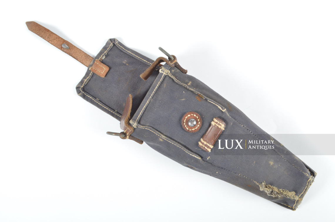 Early German rifle grenade launcher carrier pouch, « blue web » - photo 17