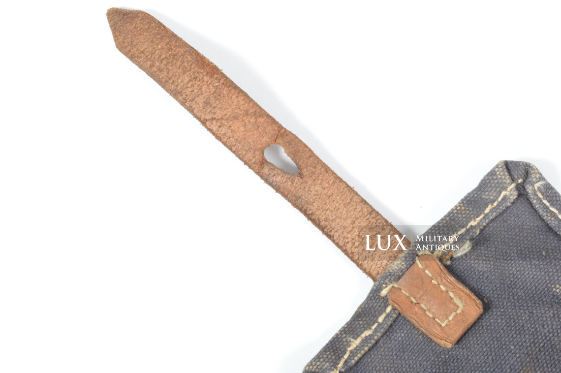 Early German rifle grenade launcher carrier pouch, « blue web » - photo 18
