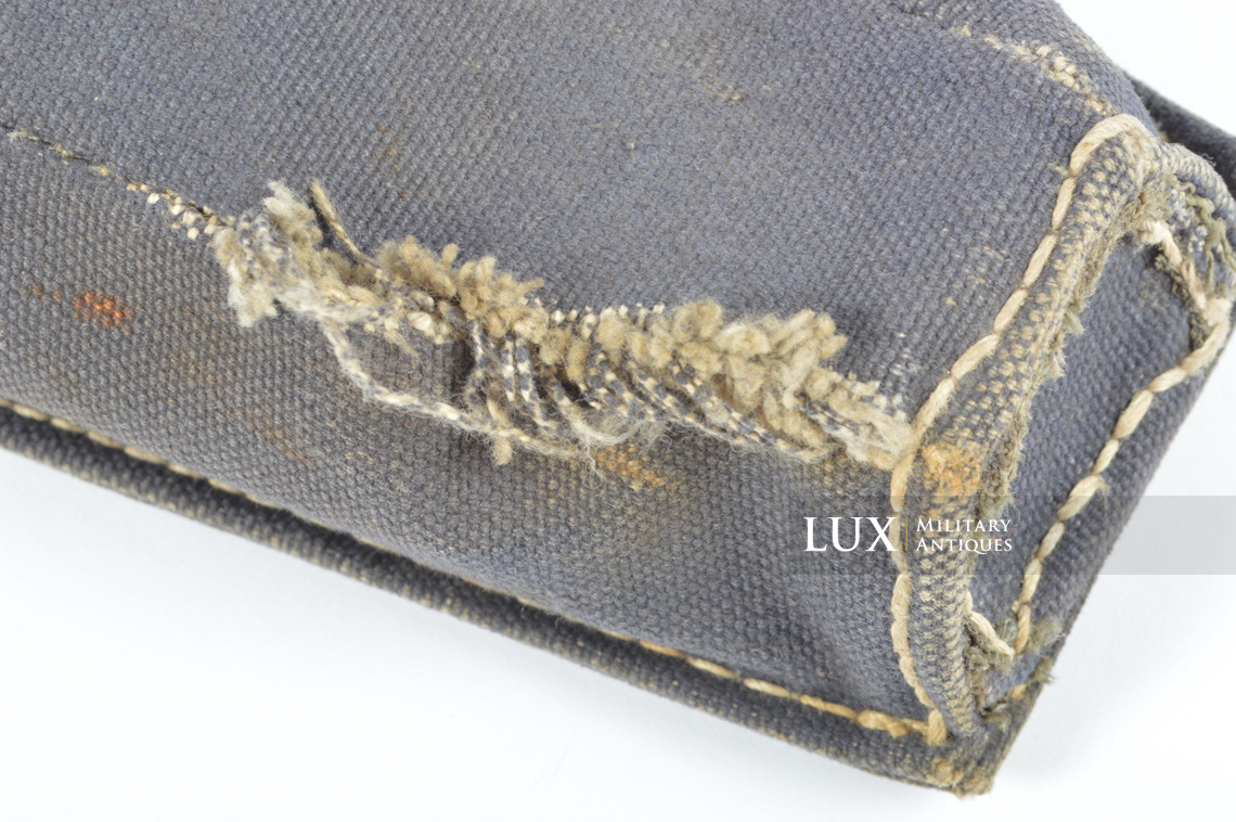 Early German rifle grenade launcher carrier pouch, « blue web » - photo 20