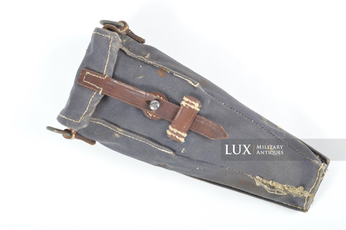 Early German rifle grenade launcher carrier pouch, « blue web » - photo 4