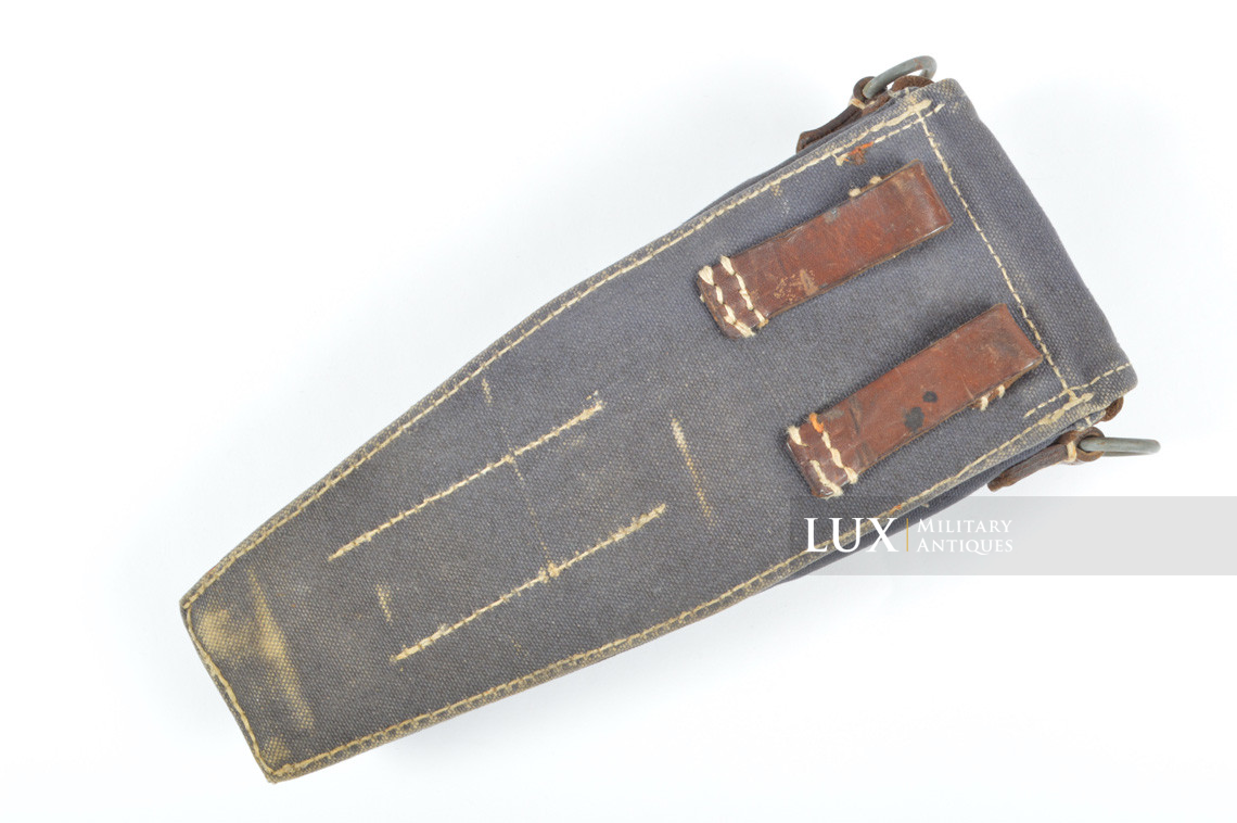 Early German rifle grenade launcher carrier pouch, « blue web » - photo 7