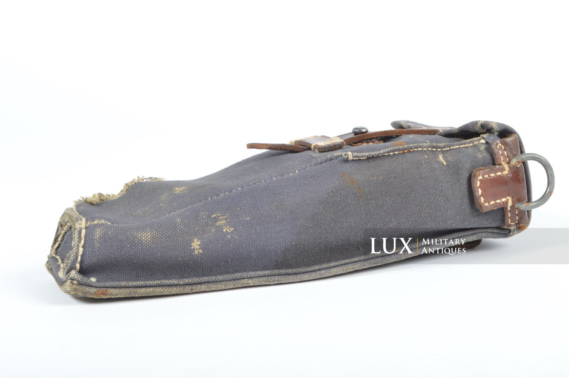 Early German rifle grenade launcher carrier pouch, « blue web » - photo 9