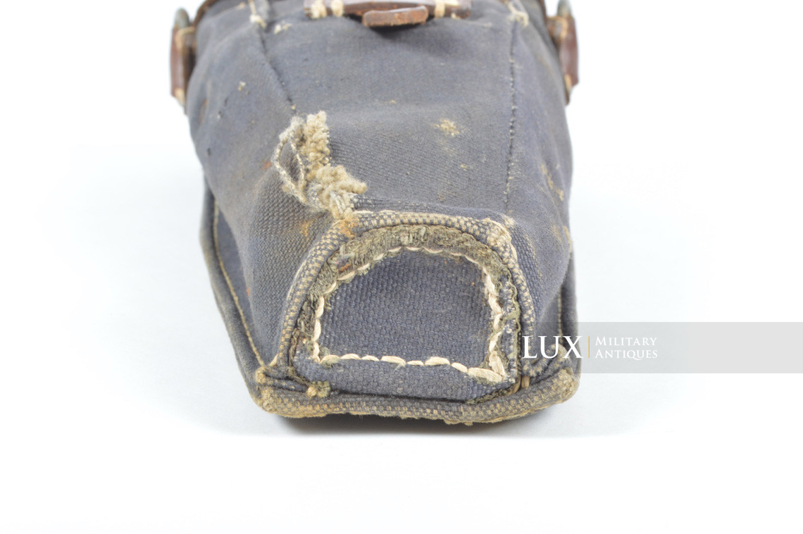 Early German rifle grenade launcher carrier pouch, « blue web » - photo 10