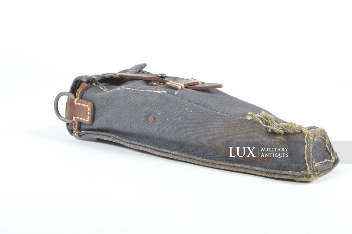 Early German rifle grenade launcher carrier pouch, « blue web » - photo 11