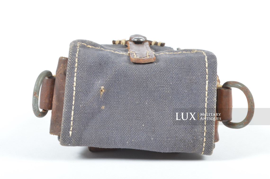 Early German rifle grenade launcher carrier pouch, « blue web » - photo 12