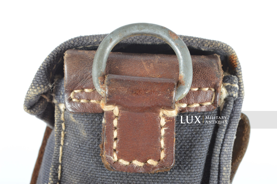 Early German rifle grenade launcher carrier pouch, « blue web » - photo 14