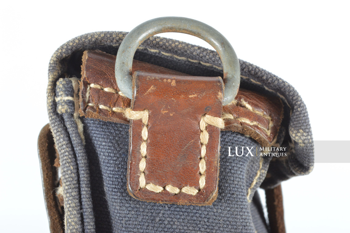Early German rifle grenade launcher carrier pouch, « blue web » - photo 15