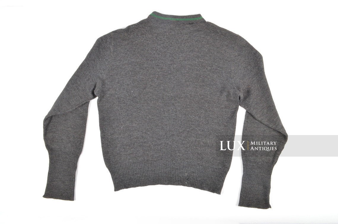 Mid-war German standard issue wool sweater, « green band » - photo 11