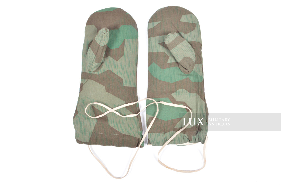 Heer/Luftwaffe splinter pattern camouflage/white reversible winter gloves - photo 4