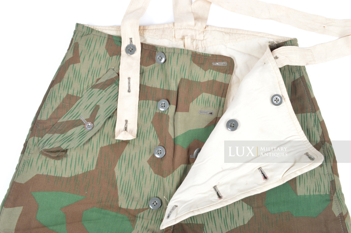 Heer/Luftwaffe splinter pattern camouflage/white reversible winter trousers - photo 17