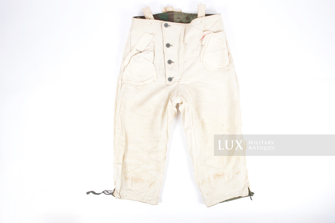 Heer/Luftwaffe splinter pattern camouflage/white reversible winter trousers - photo 23