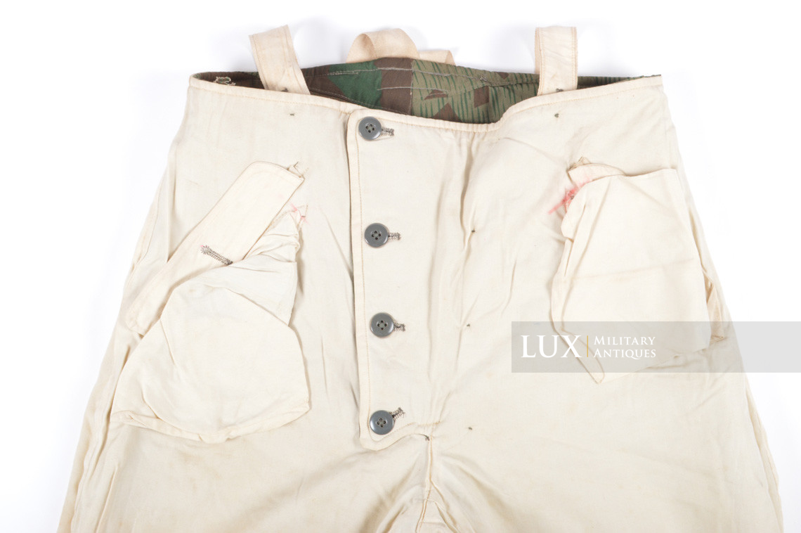 Heer/Luftwaffe splinter pattern camouflage/white reversible winter trousers - photo 24