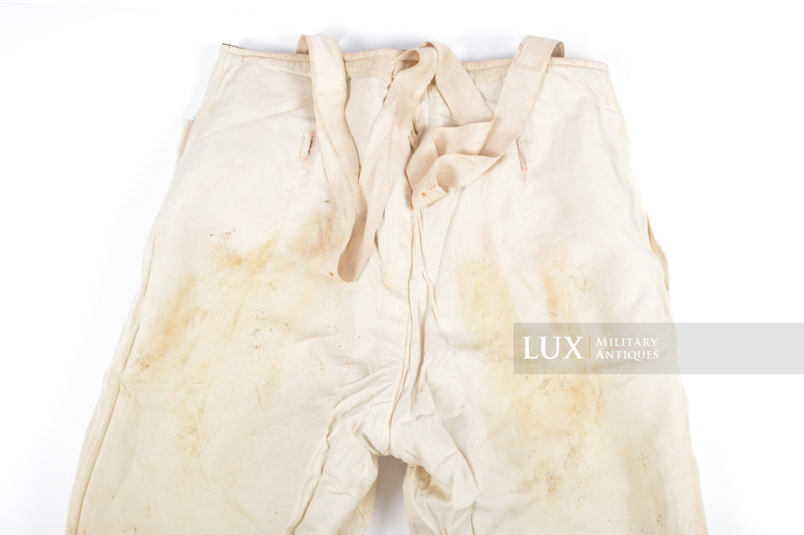 Heer/Luftwaffe splinter pattern camouflage/white reversible winter trousers - photo 29
