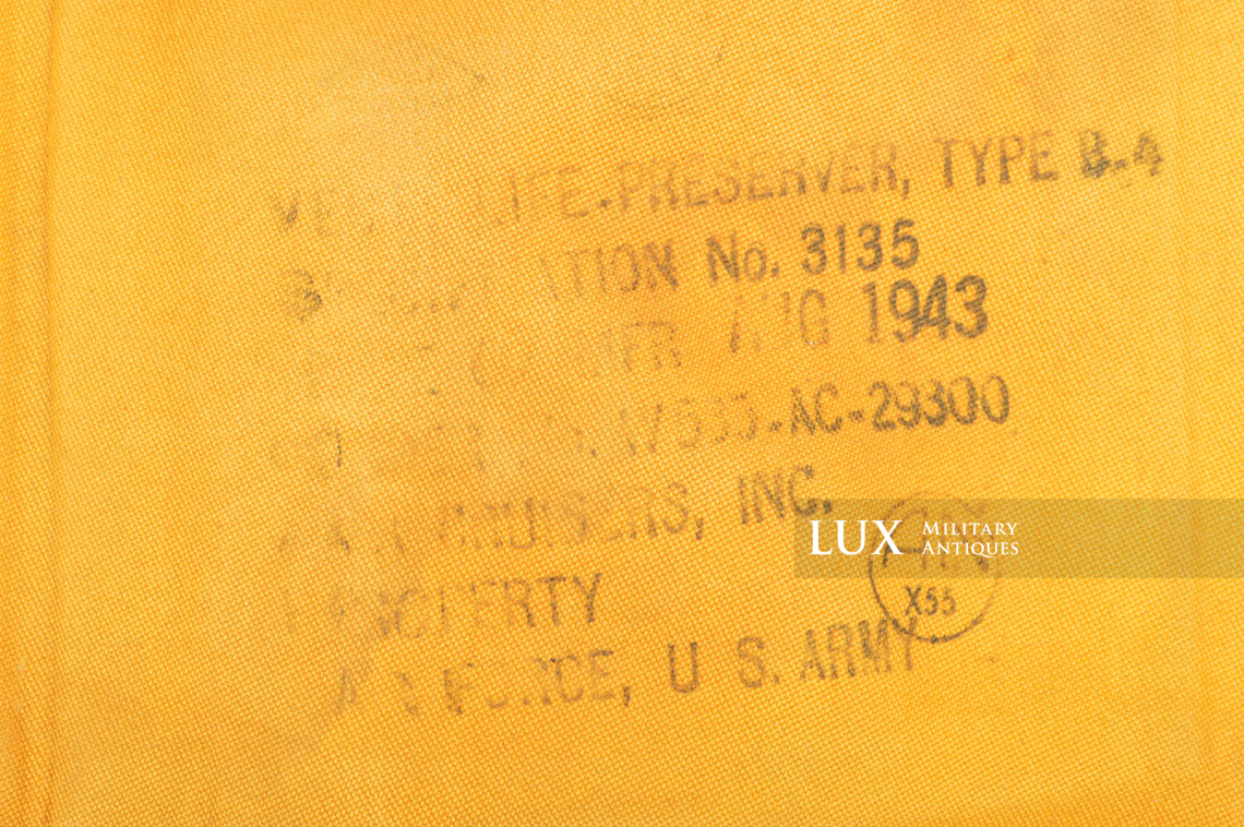 USAAF Type B-4 Mae West, « 1943 » - Lux Military Antiques - photo 9