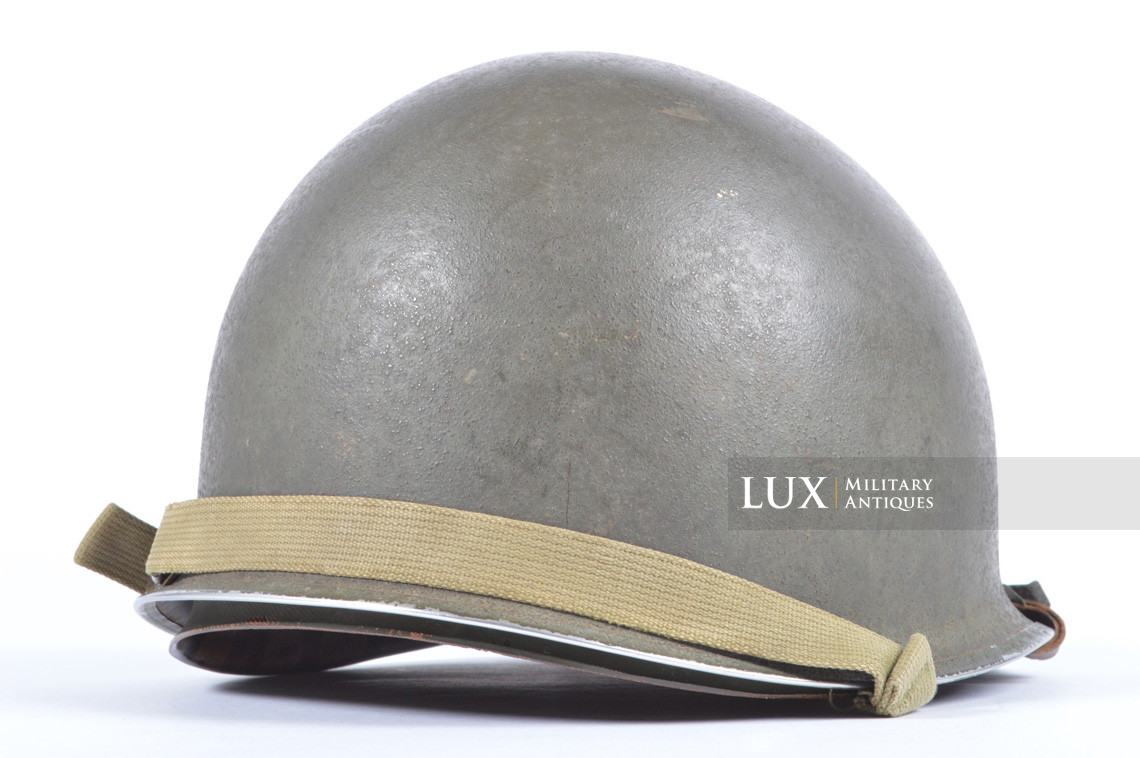 USM1 2nd lieutenant's fixed bale front seam combat helmet set - photo 11