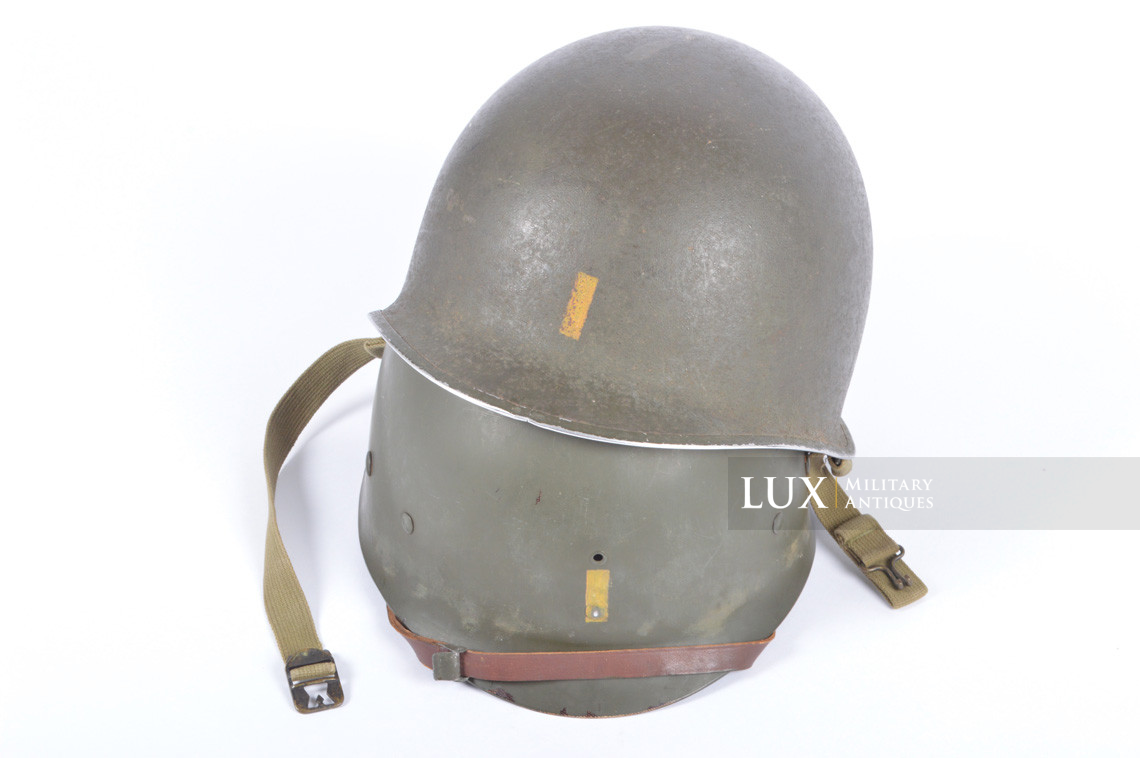 USM1 2nd lieutenant's fixed bale front seam combat helmet set - photo 4