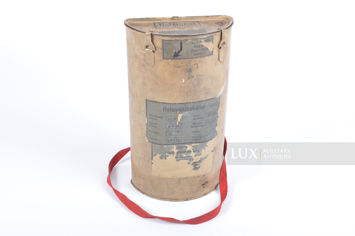 Luftwaffe survival sea bailout emergency late-war signal container case, « Notsignalbehälter » - photo 4