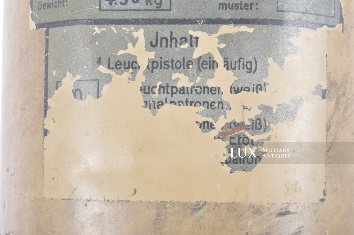 Luftwaffe survival sea bailout emergency late-war signal container case, « Notsignalbehälter » - photo 13