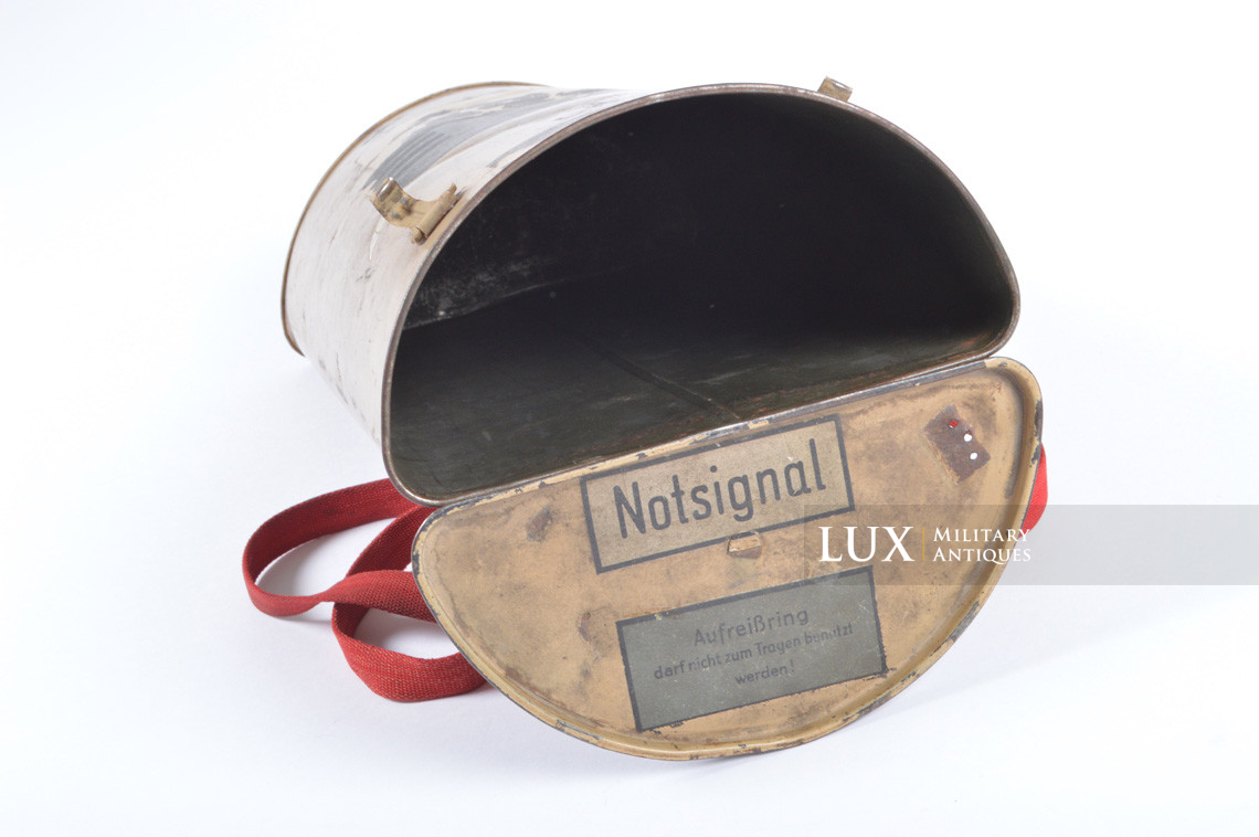 Luftwaffe survival sea bailout emergency late-war signal container case, « Notsignalbehälter » - photo 25