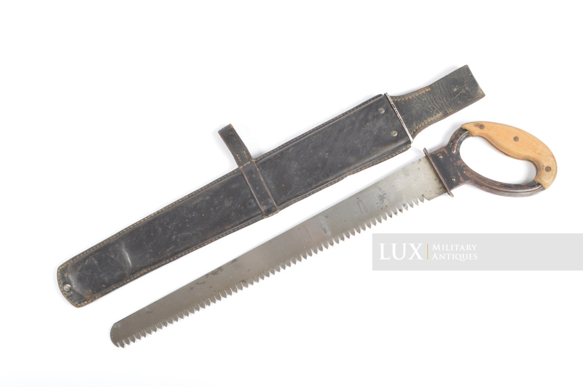 German combat engineer's field saw & black leather scabbard, « 1939 » - photo 4