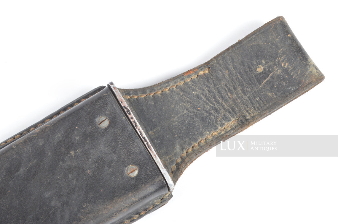 German combat engineer's field saw & black leather scabbard, « 1939 » - photo 11