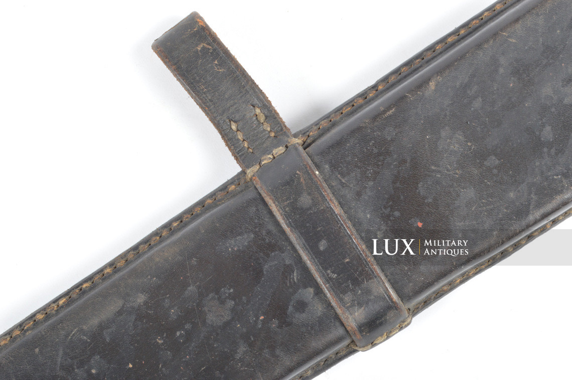 German combat engineer's field saw & black leather scabbard, « 1939 » - photo 12