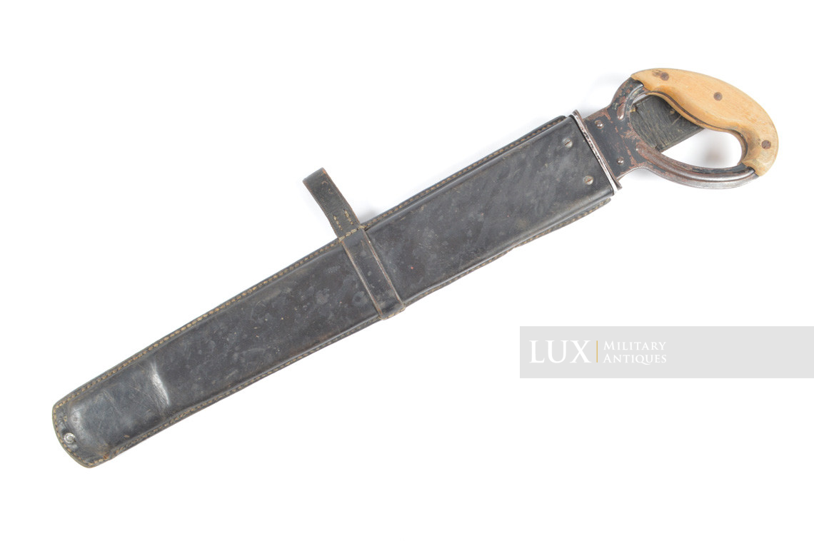German combat engineer's field saw & black leather scabbard, « 1939 » - photo 8