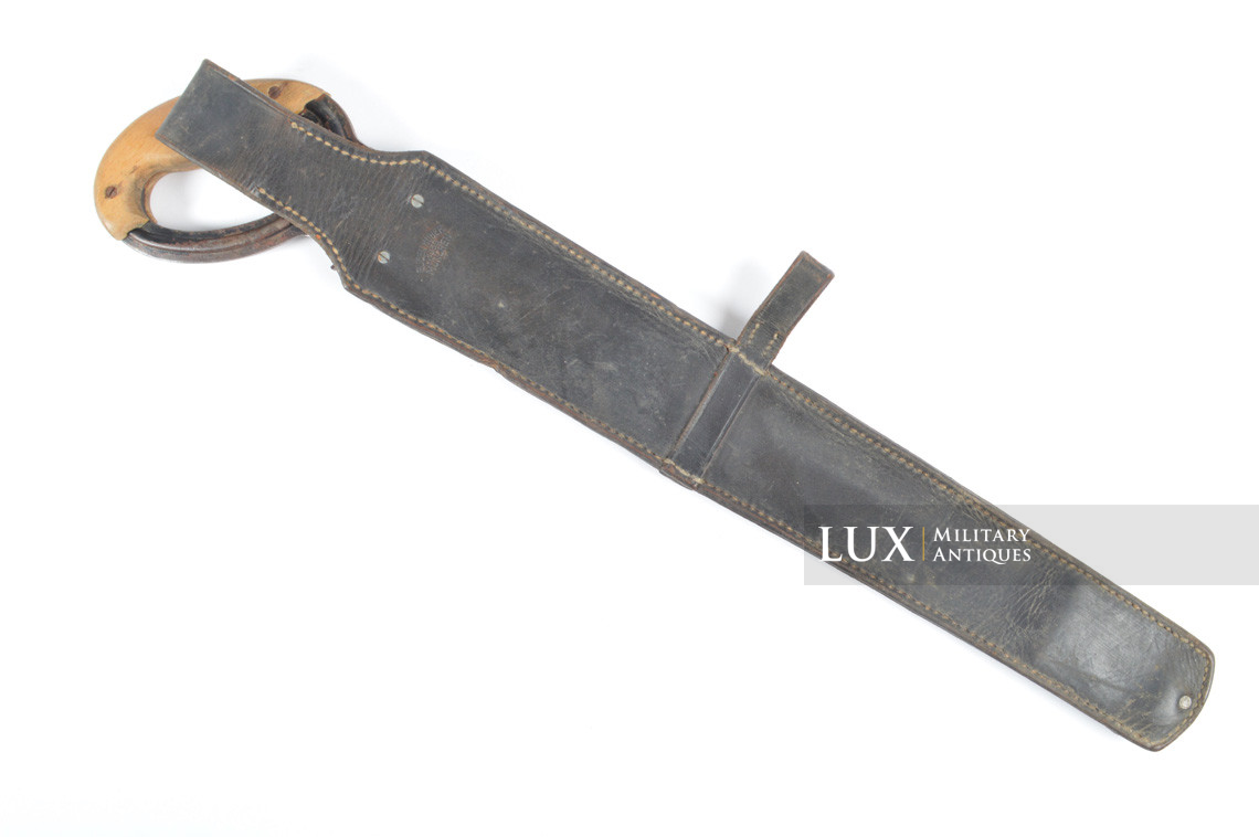 German combat engineer's field saw & black leather scabbard, « 1939 » - photo 9