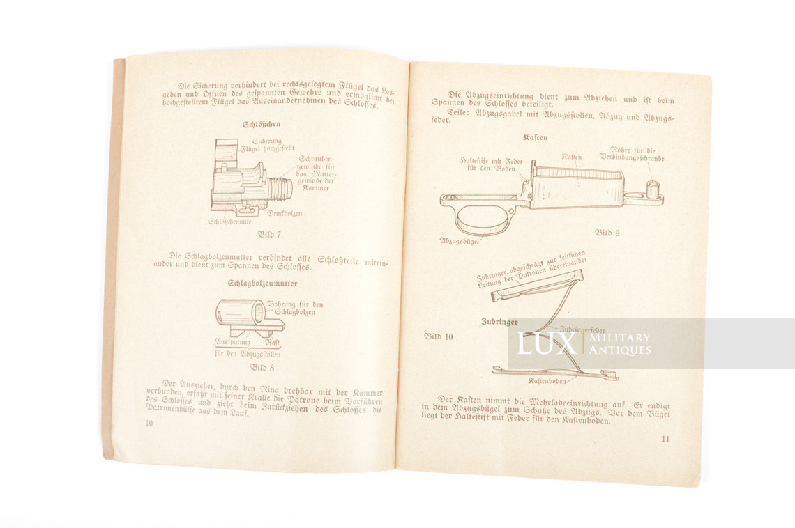 German K98 weapons training booklet, « Das Gewehr 98 » - photo 11