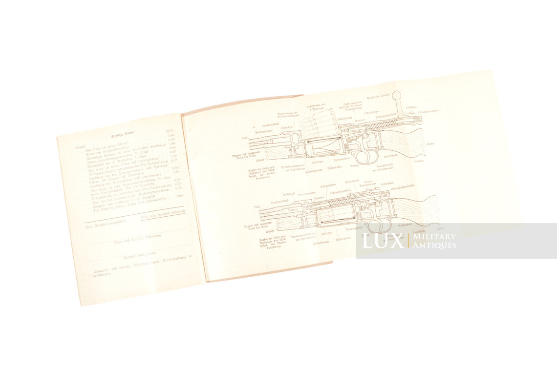 German K98 weapons training booklet, « Das Gewehr 98 » - photo 14
